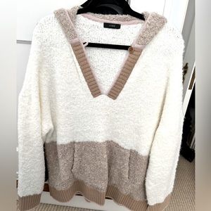 JCREW WOMENS HOODED SWEATER SIZE LARGE